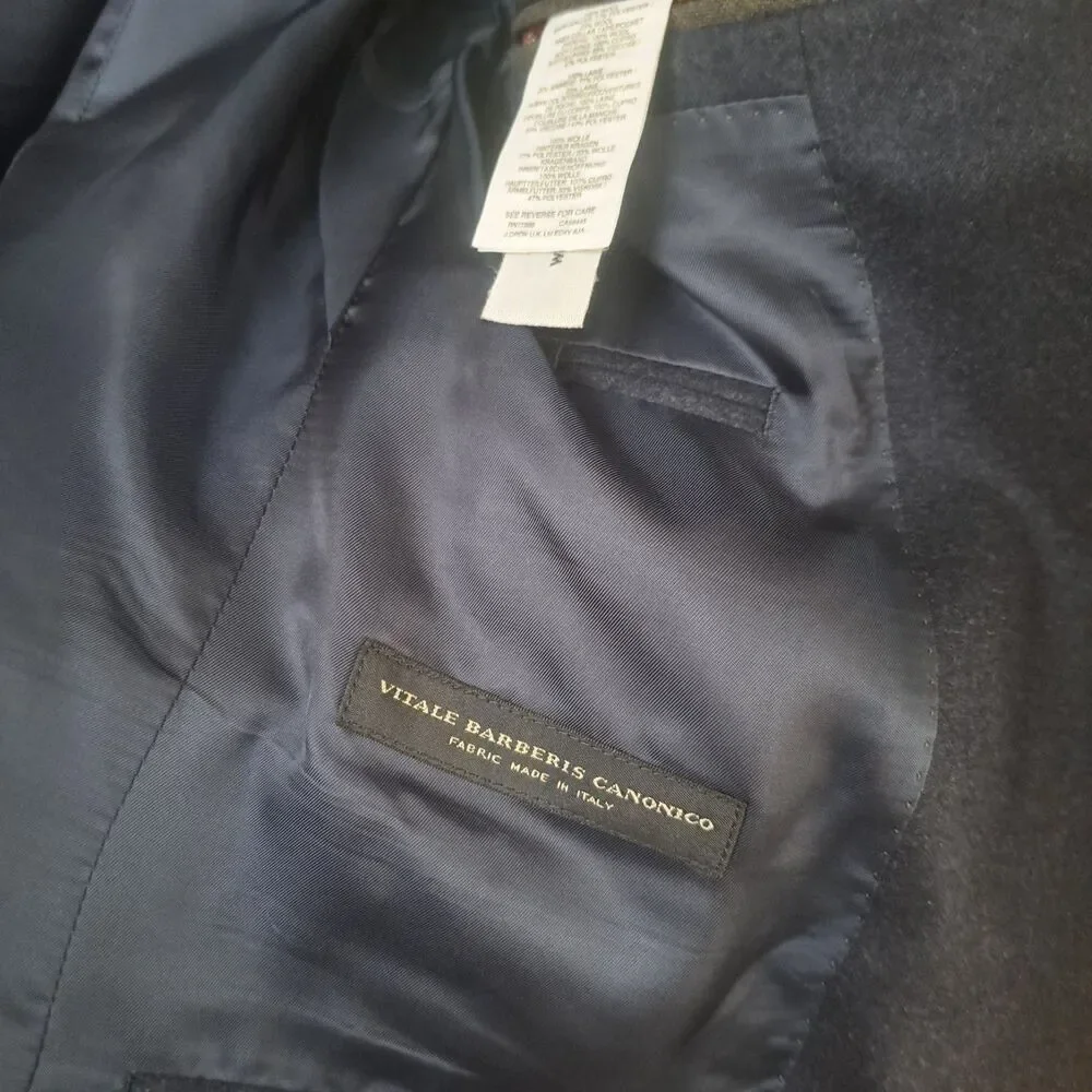 J Crew 100% Wool Blue Ludlow Blazer Mens 40S Navy American Woolen Sport Coat